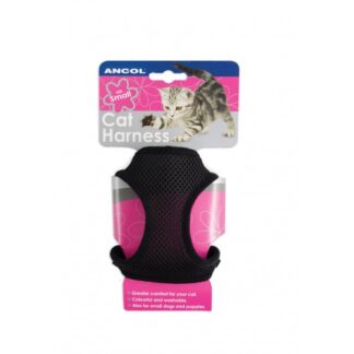 Soft Harness & Lead Black Lge