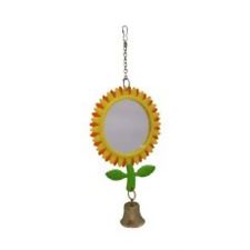 Classic Double Sided Sunflower Mirror With Bell 125mm