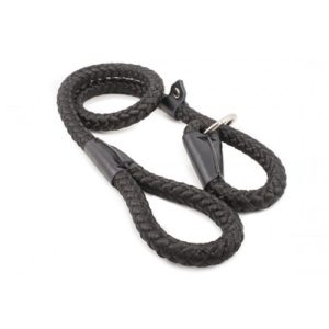 Heritage Nylon Rope Slip Lead Black 1.5m X12mm Sz 4-8