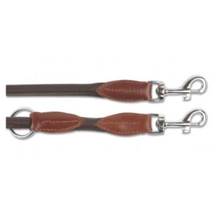 Leather Training Lead Deluxe Round Brown 19mm X2m