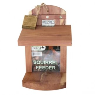 Wooden Squirrel Feeder